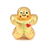 Christams Brass Enamel European Beads LS-KK-F922-03E-G-1