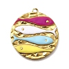 304 Stainless Steel Enamel Pendants X-STAS-Z163-21G-07-1