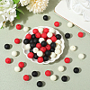 Rubberized Style Imitated Silicone Acrylic Beads MACR-PA0001-06A-05-3