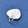 925 Sterling Silver Heart with Capital Letter Charms STER-S009-13R-S-2