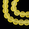 Transparent Glass Beads Strands X-GLAA-T032-T6mm-MD12-2
