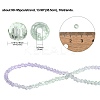 10 Strands Transparent Gradient Color Glass Beads Strands GLAA-CJ0002-09A-2