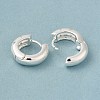 Clear Cubic Zirconia Star Hoop Earrings LS-EJEW-C022-01S-2