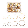 64Pcs 8 Styles 304 Stainless Steel Linking Ring STAS-CD0001-19-1