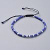 Adjustable Nylon Thread Braided Beads Bracelets X-BJEW-JB04522-07-1