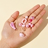 167Pcs Flower & Geometry Acrylic & Resin Beads DIY-YW0002-55-9
