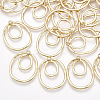 Brass Filigree Pendants KK-T035-86-1