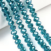 Electroplate Glass Beads Strands EGLA-A034-T1mm-A33-4