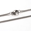 Tarnish Resistant 304 Stainless Steel Cable Chain Necklaces NJEW-N0047-35-1