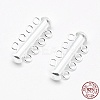 Sterling Silver Slide Lock Clasps STER-K035-03-3