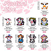 9Pcs 9 Styles Silicone Focal Beads SIL-TA0002-41-3