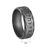 Viking Rune 304 Stainless Steel Finger Rings for Men WGDF4AB-57-2