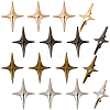 16Ocs 4 Colors Star Alloy Kilt Pins for Clothes JEWB-CY0001-03-6