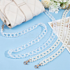2Pcs 2 Style Resin Beads Bag Handles DIY-PH0021-29-5