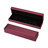 Rectangle PU Leather Necklace  Storage Boxes with Velvet Inside CON-WH0094-31D-01-8