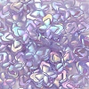UV Plating Rainbow Iridescent Imitation Jelly Acrylic Beads OACR-K003-012B-3