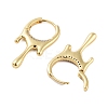 Rack Plating Teardrop Brass Hoop Earrings EJEW-N055-27G-RS-2