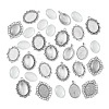 DIY Blank Tibetan Style Alloy Pendant Making Kit DIY-FS0005-76B-3
