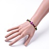 Natural Sandalwood Beads Stretch Bracelets BJEW-JB04679-01-4