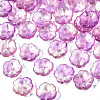 Transparent Spray Painted Glass Beads GLAA-Q089-003-G003-1