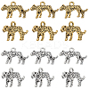 60Pcs 2 Colors Tibetan Style Alloy Pendants FIND-SC0015-40-5