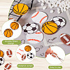 DIY Sport Ball Theme Acrylic Dangle Earrings Making Kit DIY-TA0009-19-5