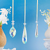 3Pcs 3 Styles Glass Suncatchers for Outdoor Garden Hanging Decoration HJEW-TADJ0001-04-5