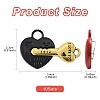10 Sets Spray Painted Alloy Split Pendants FIND-FS0004-22-4