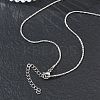 1.2MM 304 Stainless Steel Boston Link Chain Necklaces NJEW-D328-01P-03-5