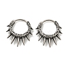 316 Surgical Stainless Steel Hoop Earrings EJEW-D096-08J-AS-1