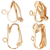 40Pcs 2 Style 304 Stainless Steel Clip-on Earrings Findings STAS-BBC0003-99-1