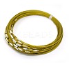 201 Stainless Steel Wire Necklace Cord TWIR-SW001-6-1