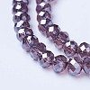 Electroplate Glass Beads Strands EGLA-A034-T6mm-A05-3