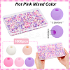 1000Pcs Frosted Opaque Acrylic Beads OACR-SP0001-32C-2