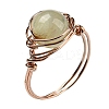 Natural Mixed Stone Round Finger Ring G-Q1002-10RG-2