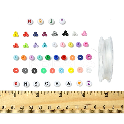 DIY Glass & Acrylic & Polymer Clay Beads Bracelets Making Kits DIY-FS0007-93-1