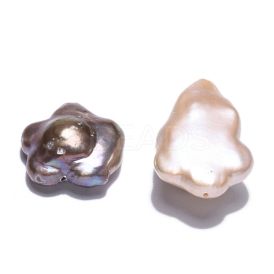 Baroque Natural Nucleated Keshi Pearl Beads LS-PEAR-S020-A02-1-1