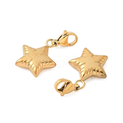 Star 304 Stainless Steel Pendants Decoratons STAS-K306-11G-1