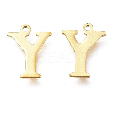 PVD Vacuum Plating  304 Stainless Steel Charms STAS-H112-Y-G-1
