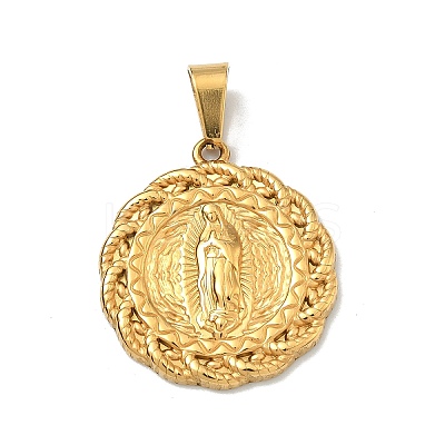 Religion Theme 304 Stainless Steel Pendants STAS-F336-06C-G-1