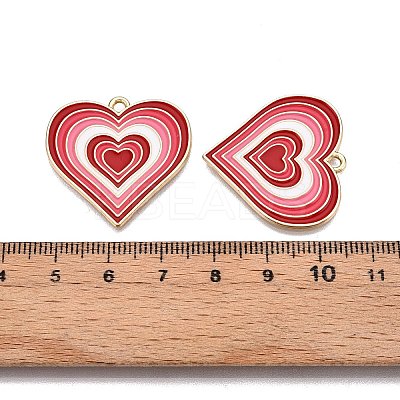 Rack Plating Alloy Enamel Pendants ENAM-N056-431B-1