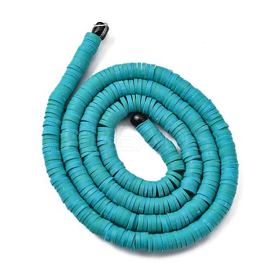 Handmade Polymer Clay Beads Strands CLAY-R089-4mm-Q107-1