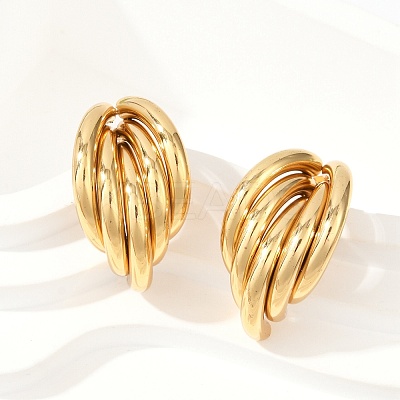 201 Stainless Steel Stud Earrings LS-EJEW-Q026-23G-1