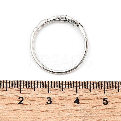 925 Sterling Silver Cuff Rings RJEW-P171-03AS-1