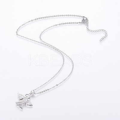 304 Stainless Steel Chain Necklaces NJEW-O108-43P-1