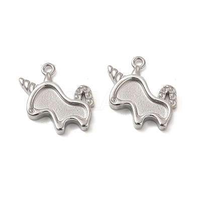 Non-Tarnish 304 Stainless Steel Pendant Rhinestone Settings STAS-F284-25P-1