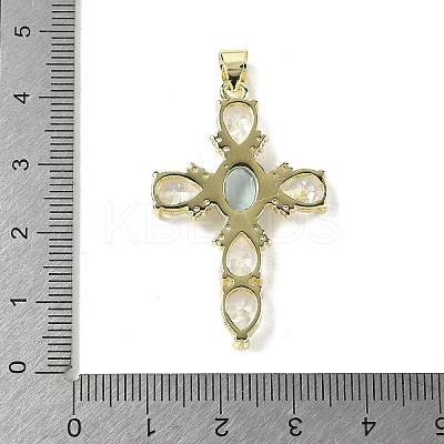 Natural Aquamarine Pendants G-P585-04G-04-1