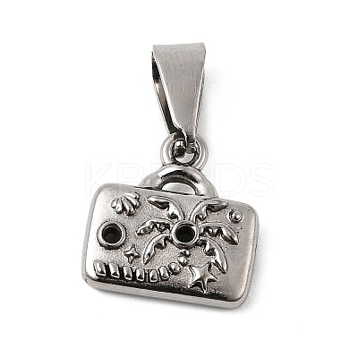 304 Stainless Steel Pendant Rhinestone Settings STAS-B167-10P-1