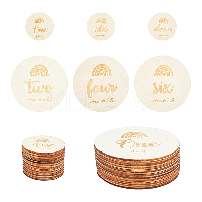 2 Sets 2 Styles Basswood Milestone Cards WOOD-GA0001-20-1