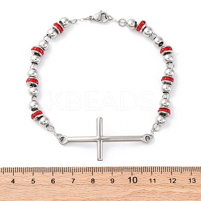 201 Stainless Steel Link Chain Bracelets BJEW-A032-01P-03-1